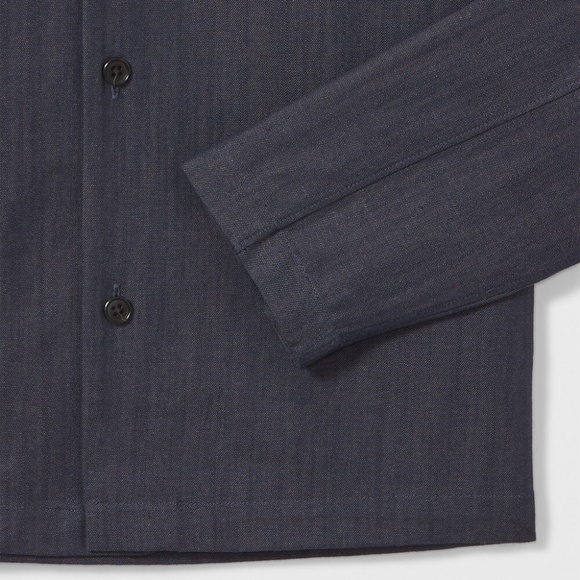 Long Sleeve Workshirt - New With Tags - NEVER WORN - Indigo - Picture 3 of 4